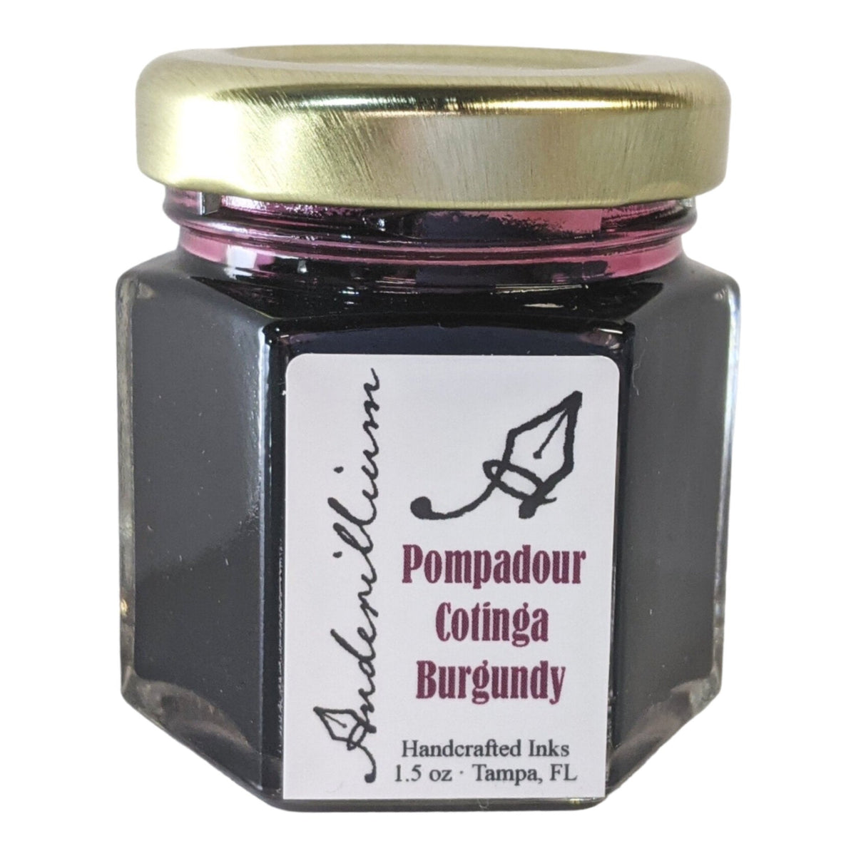 Anderillium Avian Ink - Pompadour Cotinga Burgundy - 1.5 oz - Pen Boutique Ltd