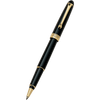 Aurora 88 Rollerball Pen - Black - Gold Plated - Pen Boutique Ltd