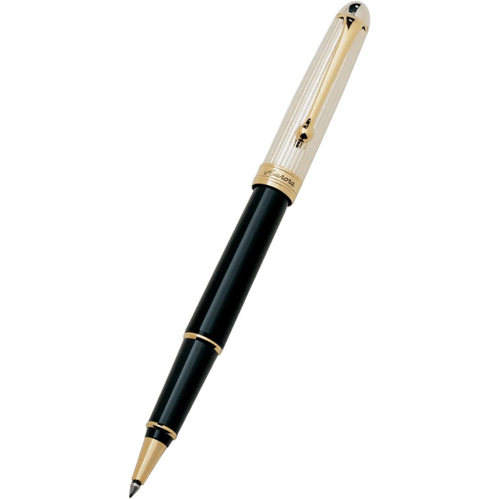 Aurora 88 Rollerball Pen - Black - Sterling Silver - Pen Boutique Ltd