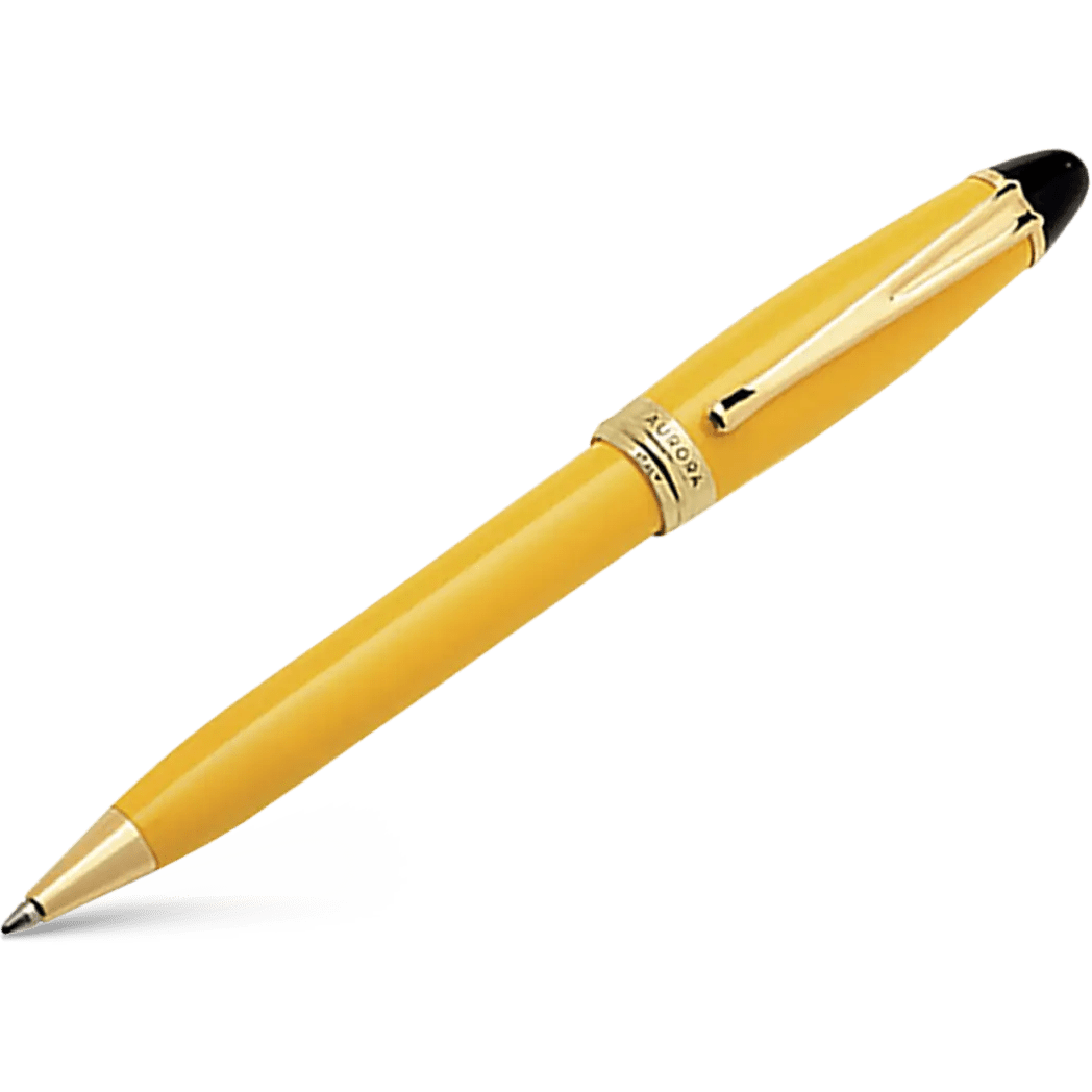 Aurora Ipsilon Ballpoint Pen - Yellow - Pen Boutique Ltd
