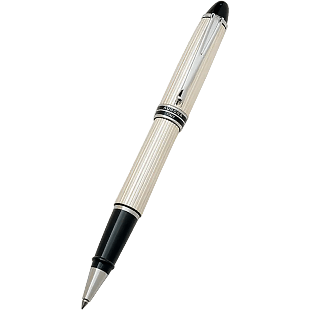 Aurora Ipsilon Rollerball Pen - Sterling Silver - Pen Boutique Ltd