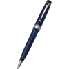 Aurora Optima Auroloide Ballpoint Pen - Blue - Silver Trim - Pen Boutique Ltd