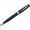 Aurora Optima Auroloide Ballpoint Pen - Blue - Silver Trim - Pen Boutique Ltd