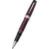 Aurora Optima Auroloide Rollerball Pen - Burgundy - Silver Trim - Pen Boutique Ltd