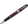 Aurora Optima Auroloide Rollerball Pen - Burgundy - Silver Trim - Pen Boutique Ltd