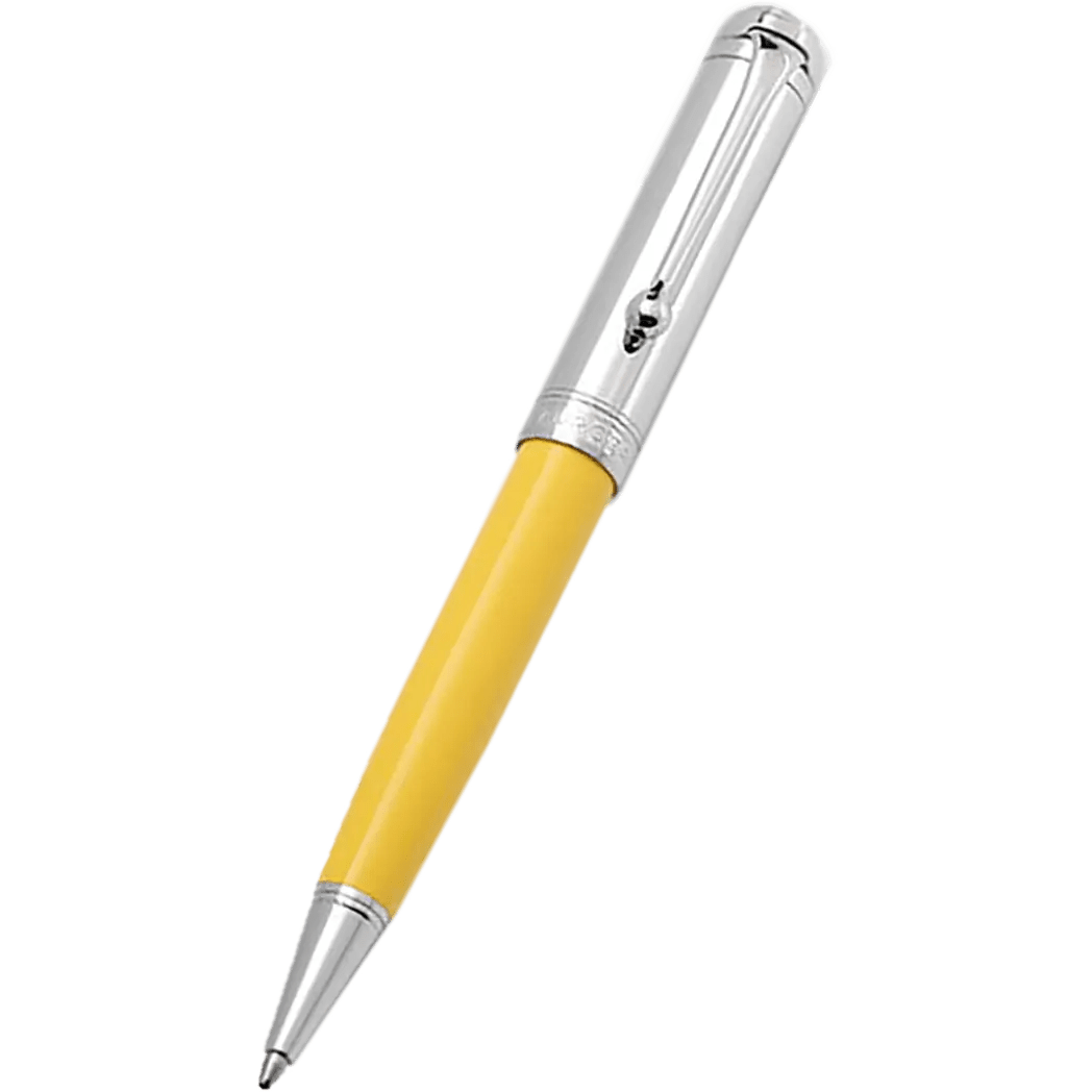 Aurora Talentum Ballpoint Pen - Yellow - Chrome Trim - Pen Boutique Ltd
