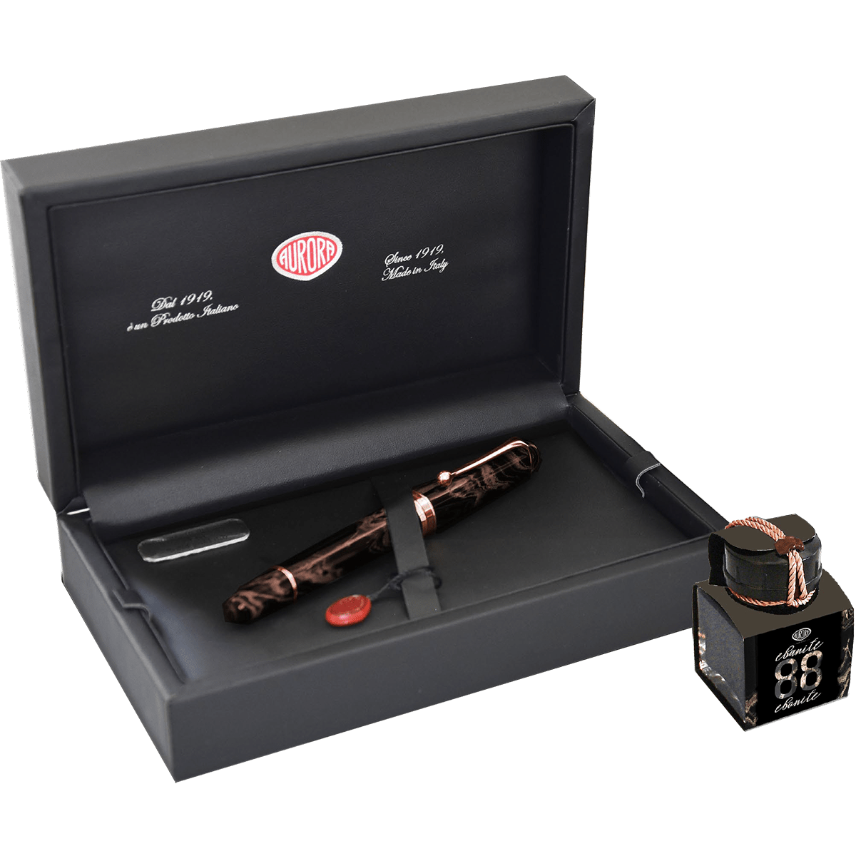 Aurora 88 Fountain Pen - Cognac Ebonite - Limited Edition - Pen Boutique Ltd
