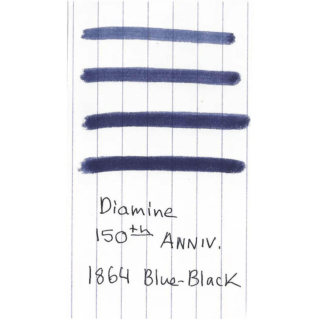Diamine 150th Anniversary Ink Bottle - 1864 Blue/Black - 40ml - Pen Boutique Ltd