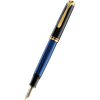 Pelikan Souveran Fountain Pen - M400 Black/Blue - Pen Boutique Ltd