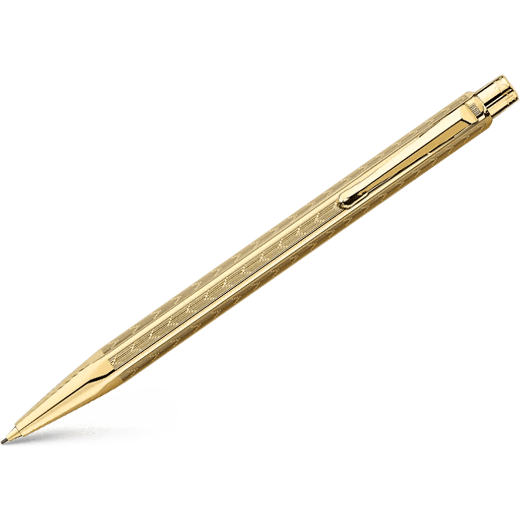 Caran d Ache Ecridor Mechanical Pencil - Chevron Gilded - Pen Boutique Ltd