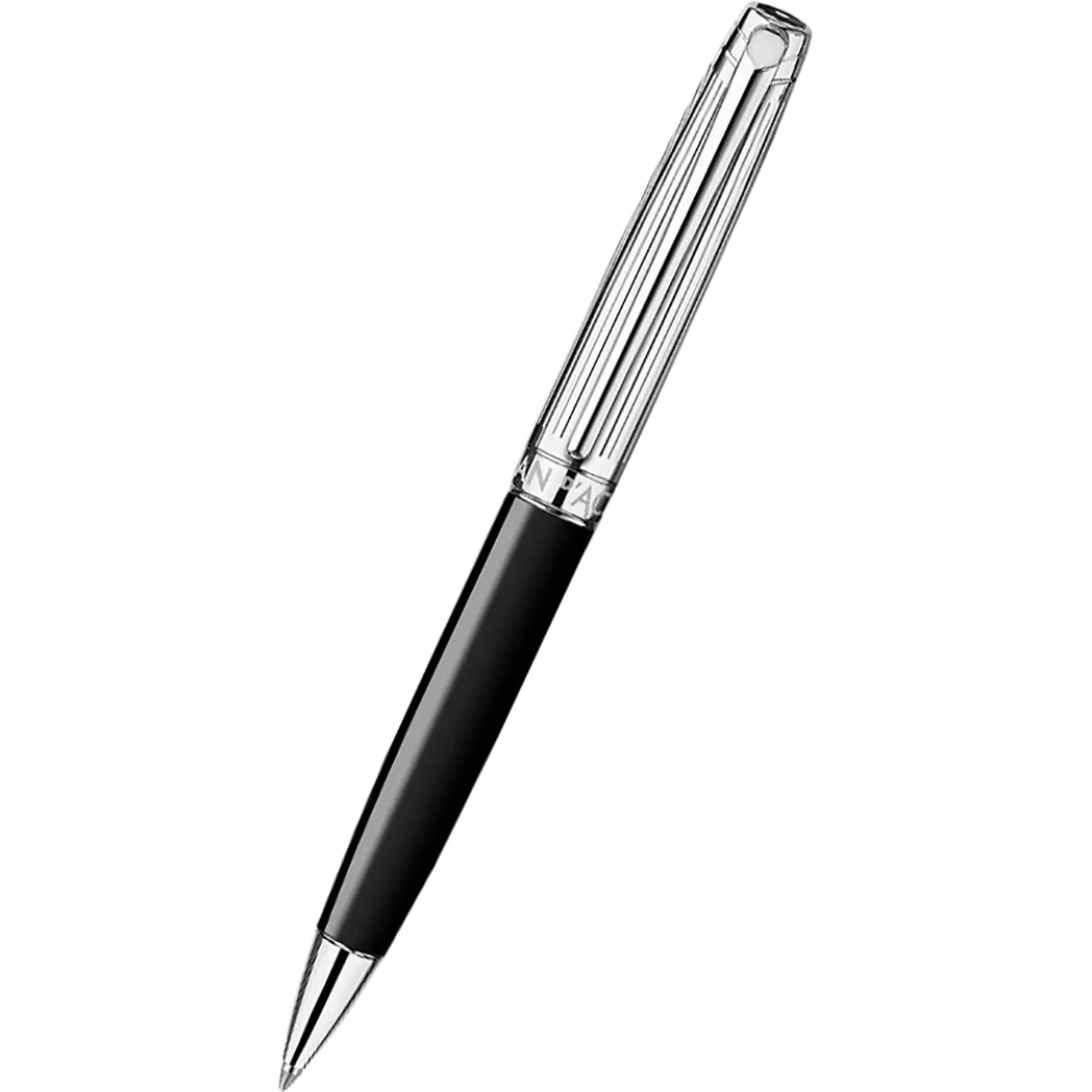 Caran d Ache Leman Bicolor Ballpoint Pen - Black - Pen Boutique Ltd