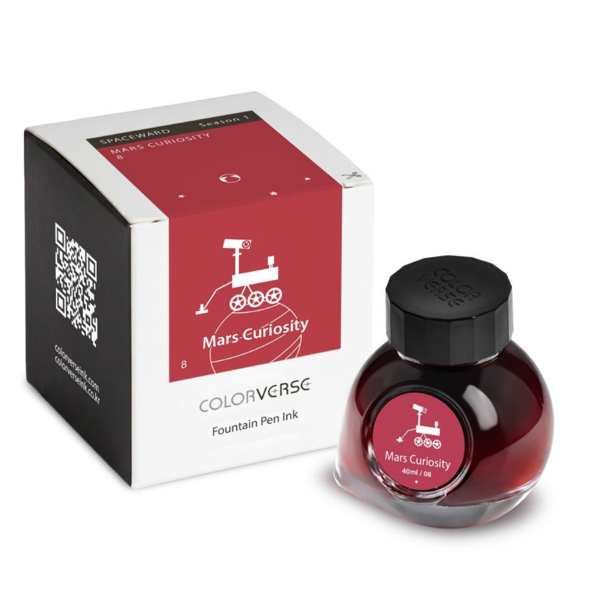 Colorverse Season 1 : Spaceward Ink Bottle No. 8 - Mars Curiosity 40ml - Pen Boutique Ltd
