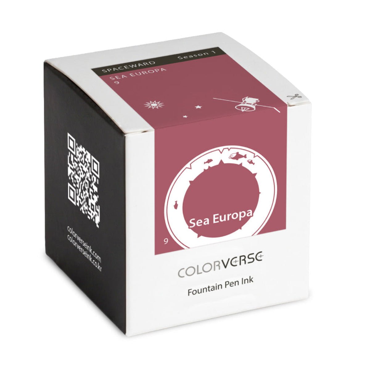 Colorverse Season 1 : Spaceward Ink Bottle No. 9 - Sea Europa 40ml - Pen Boutique Ltd