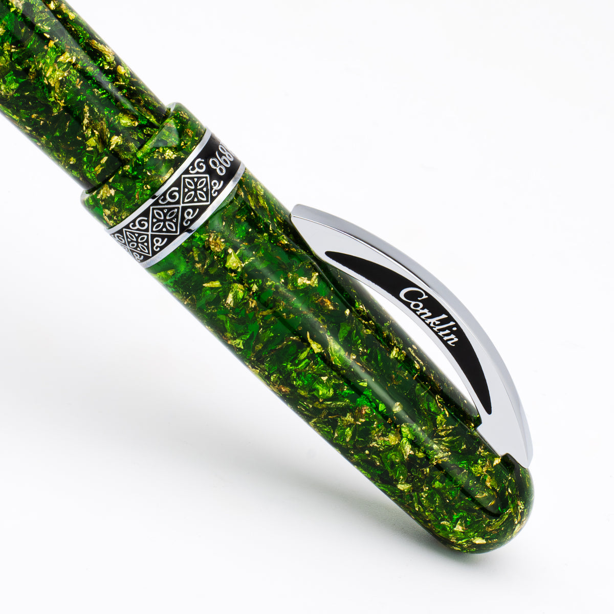 Conklin 1898 Collection Ballpoint Pen - Solaris Green - Chrome Trim (Limited Edition) - Pen Boutique Ltd