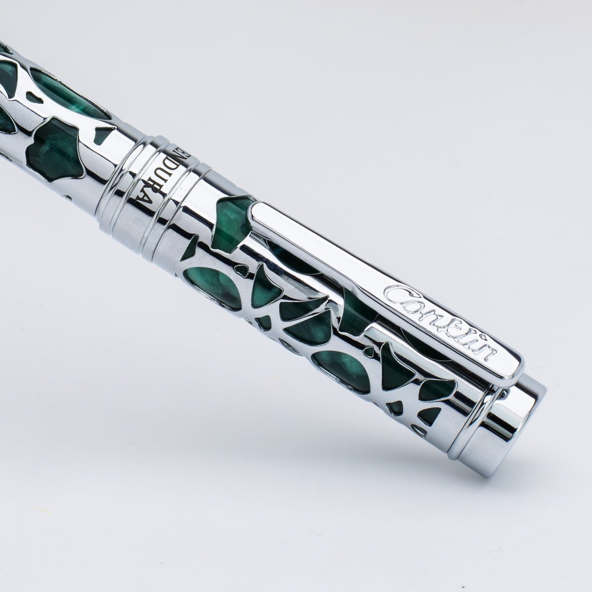 Conklin Endura Ballpoint Pen - Deco Crest Green - Pen Boutique Ltd