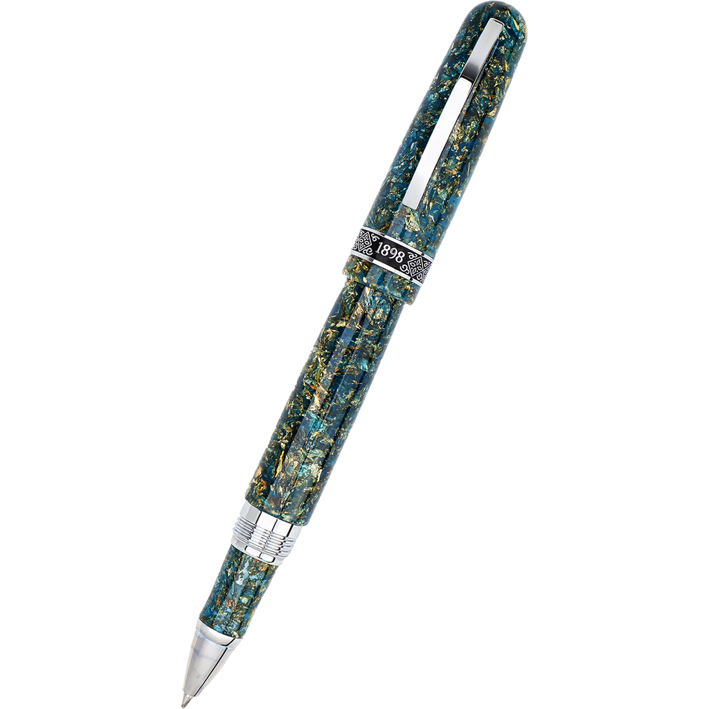 Conklin 1898 Collection Rollerball Pen - Solaris Blue - Chrome Trim (Limited Edition) - Pen Boutique Ltd