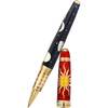 David Oscarson Celestial Fire Red Golden Yellow Limited Edition Rollerball Pen - Pen Boutique Ltd