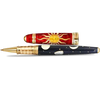 David Oscarson Celestial Fire Red Golden Yellow Limited Edition Rollerball Pen - Pen Boutique Ltd