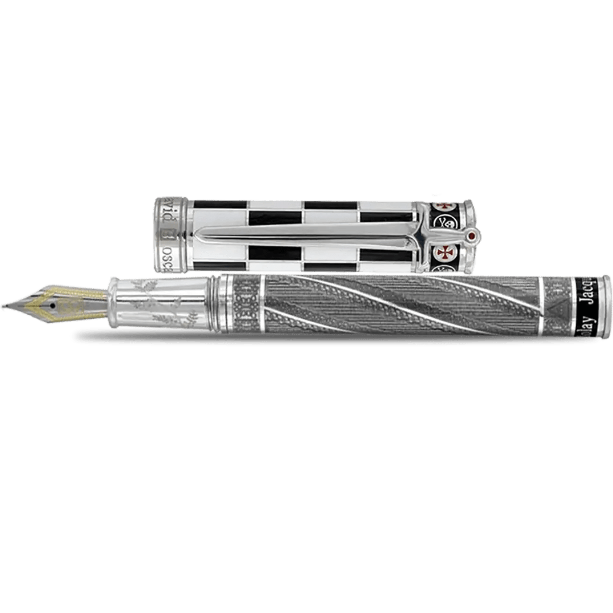 David Oscarson Jacques de Molay Fountain Pen - Pen Boutique Ltd