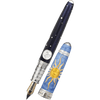 David Oscarson Celestial Fountain Pen - Limited Edition - Azure Blue Golden Yellow - Pen Boutique Ltd