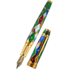 David Oscarson Harlequin Fountain Pen - Emerald Green - Pen Boutique Ltd