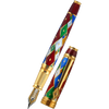 David Oscarson Harlequin Fountain Pen - Ruby Red - Pen Boutique Ltd