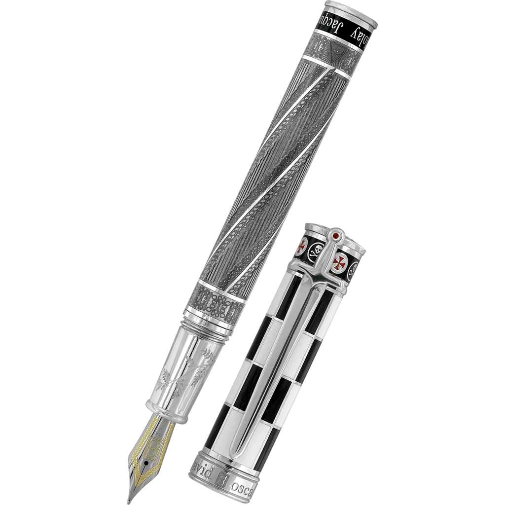 David Oscarson Jacques de Molay Fountain Pen - Pen Boutique Ltd