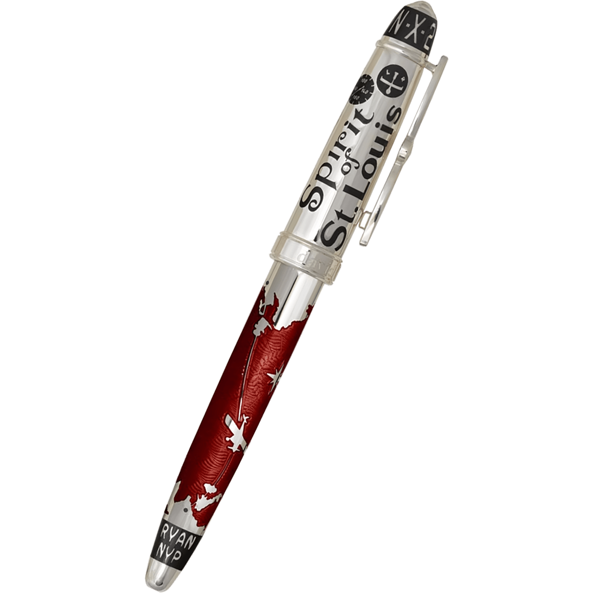 David Oscarson Spirit of St. Louis Rollerball Pen - Charles Lindbergh Sunset - Pen Boutique Ltd