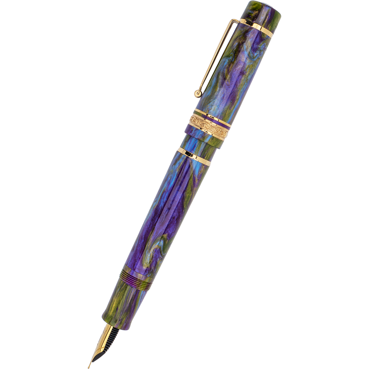 Delta Limited Edition Fountain Pen - DV 2.0 - Wisteria Walk - Gold Trim (Mid-Size) - Pen Boutique Ltd