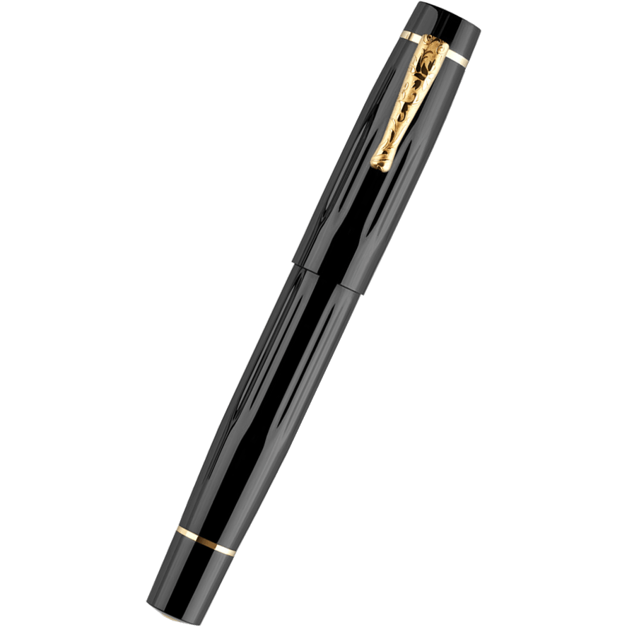 Delta Bio+16 Fountain Pen - Nera - "KP" 6 14Kt Gold Nib - Pen Boutique Ltd