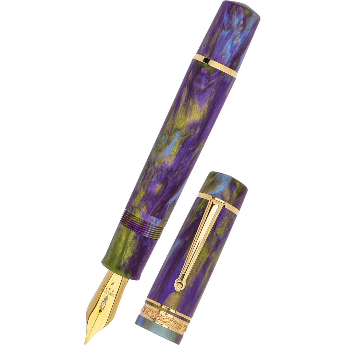 Delta Limited Edition Fountain Pen - DV 2.0 - Wisteria Walk - Gold Trim (Oversize) - Pen Boutique Ltd