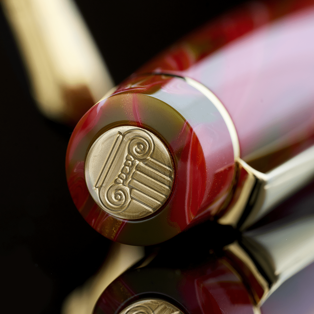 Delta Signs of the Time Fountain Pen - The Eternal Balance of Beauty Classical Art - Gold Trim (Numbered Edition) - Pen Boutique Ltd