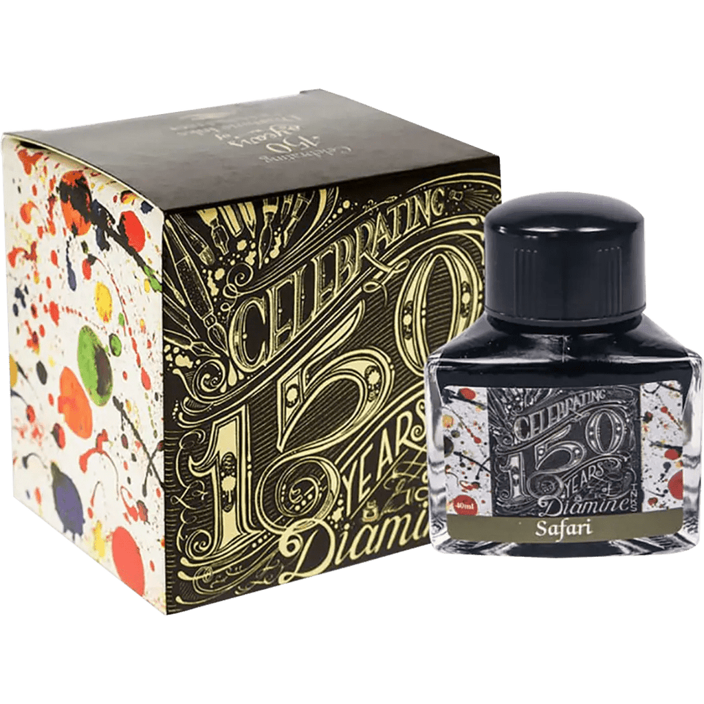 Diamine 150th Anniversary Ink Bottle - Safari Green - 40ml - Pen Boutique Ltd