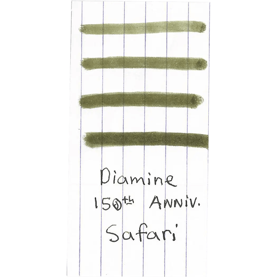 Diamine 150th Anniversary Ink Bottle - Safari Green - 40ml - Pen Boutique Ltd