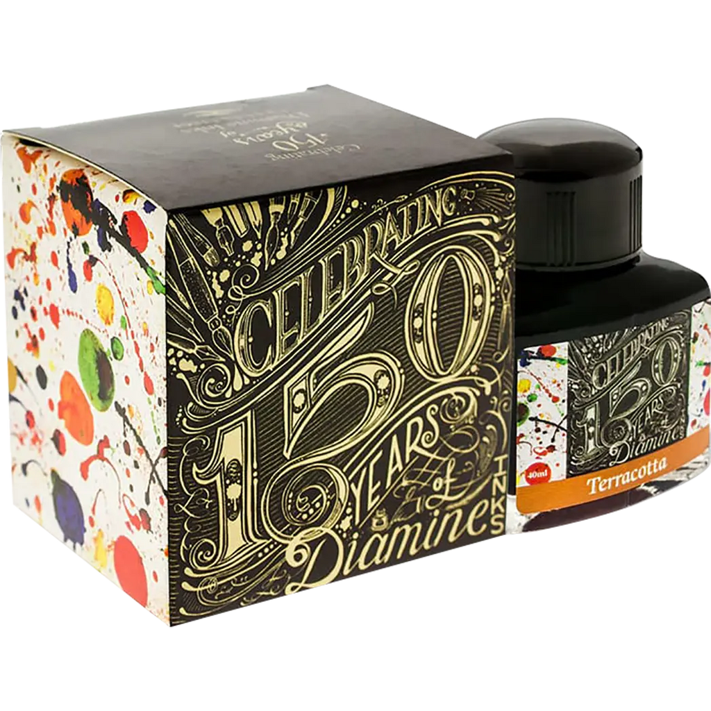 Diamine 150th Anniversary Ink Bottle - Terracotta - 40ml - Pen Boutique Ltd