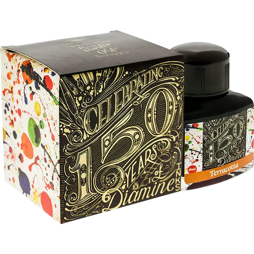 Diamine 150th Anniversary Ink Bottle - Terracotta - 40ml - Pen Boutique Ltd
