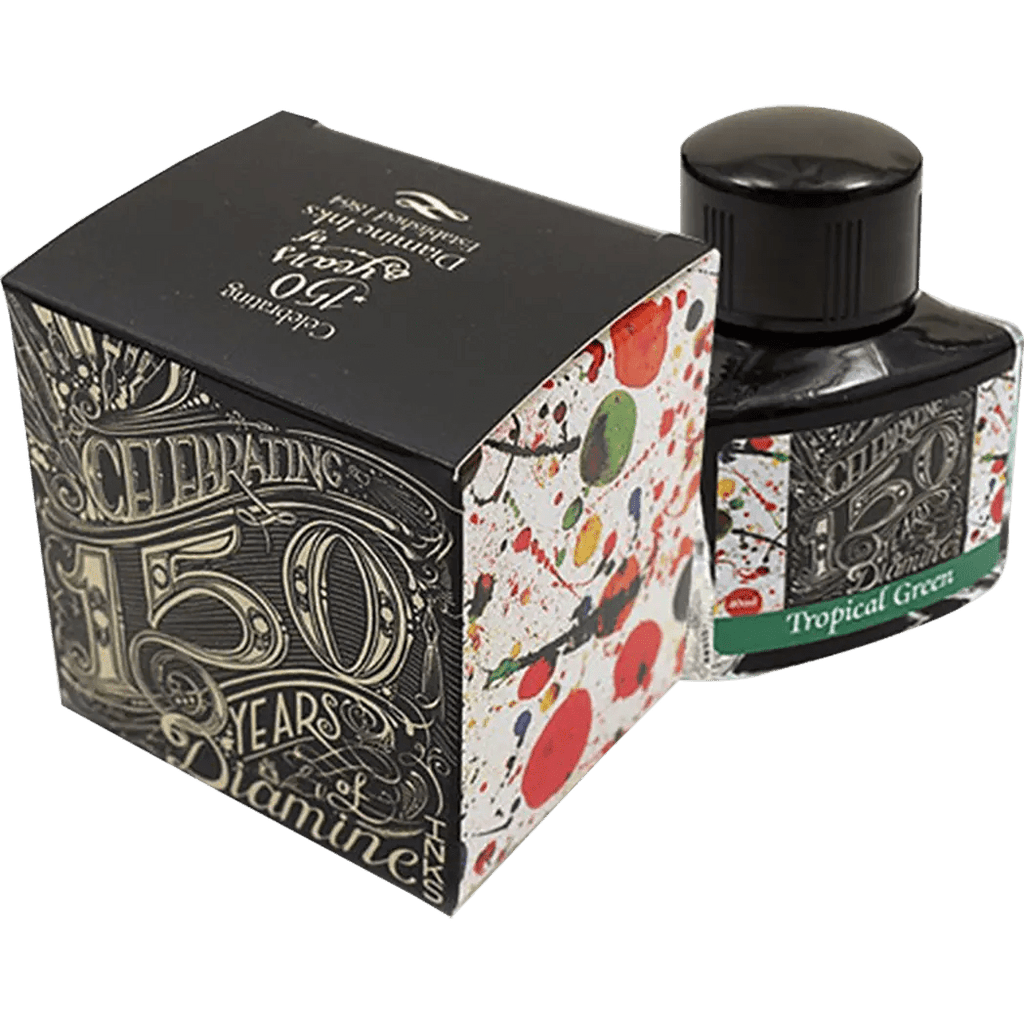 Diamine 150th Anniversary Ink Bottle - Tropical Green - 40ml - Pen Boutique Ltd
