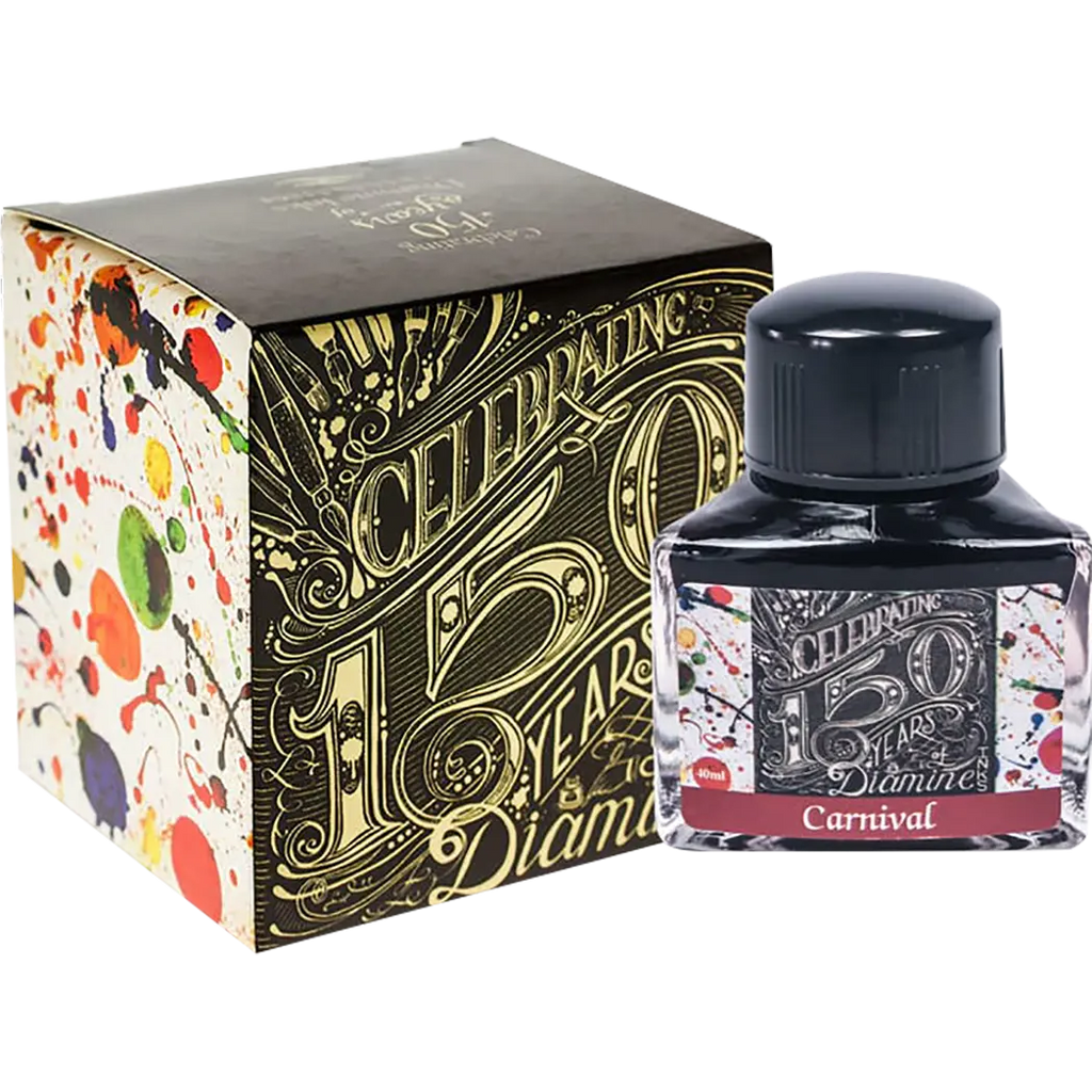 Diamine 150th Anniversary Ink Bottle - Carnival Red - 40ml - Pen Boutique Ltd