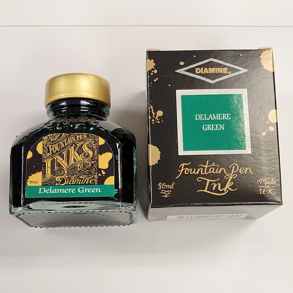 Diamine Ink Bottle - Delamere Green - 80ml - Pen Boutique Ltd