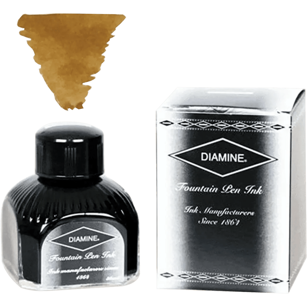 Diamine Ink Bottle - Golden Brown - 80 ml - Pen Boutique Ltd