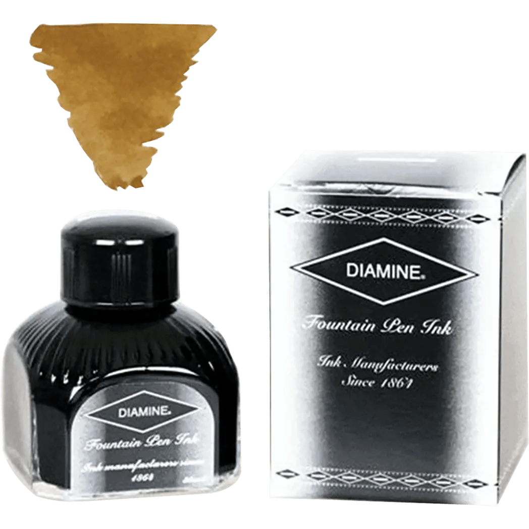 Diamine Ink Bottle - Golden Brown - 80 ml - Pen Boutique Ltd