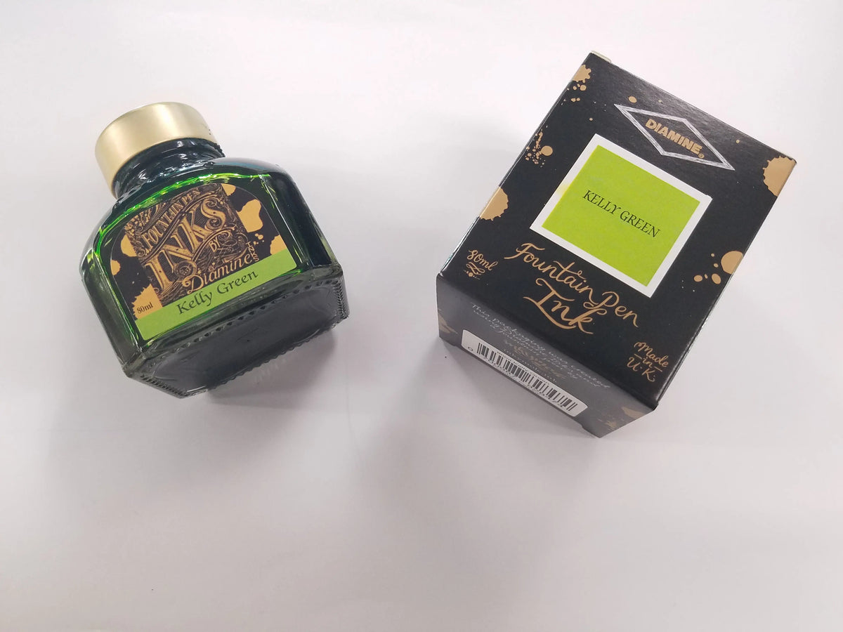 Diamine Kelly Green Ink Bottle - 80 ml - Pen Boutique Ltd