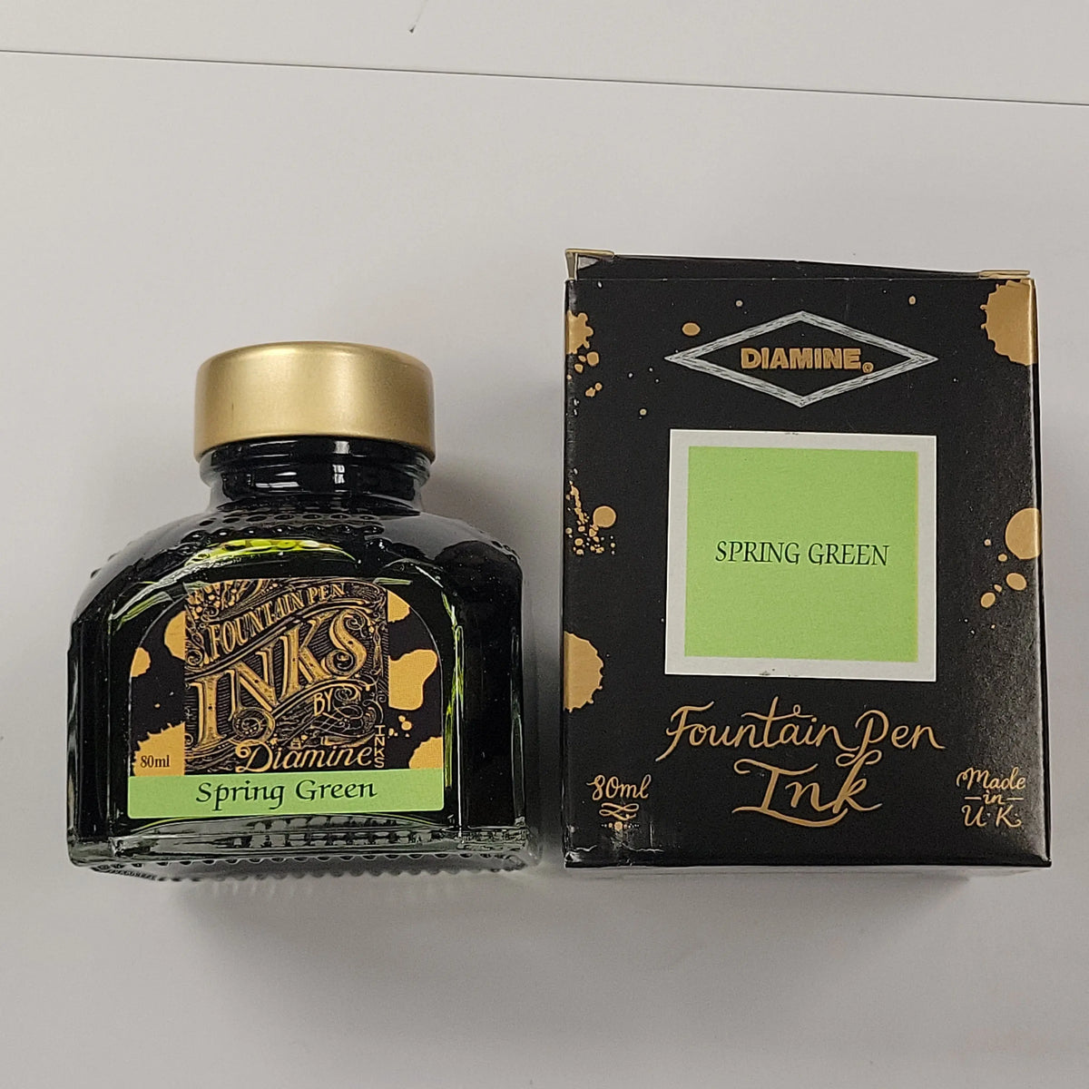 Diamine Spring Green Ink Bottle - 80 ml - Pen Boutique Ltd