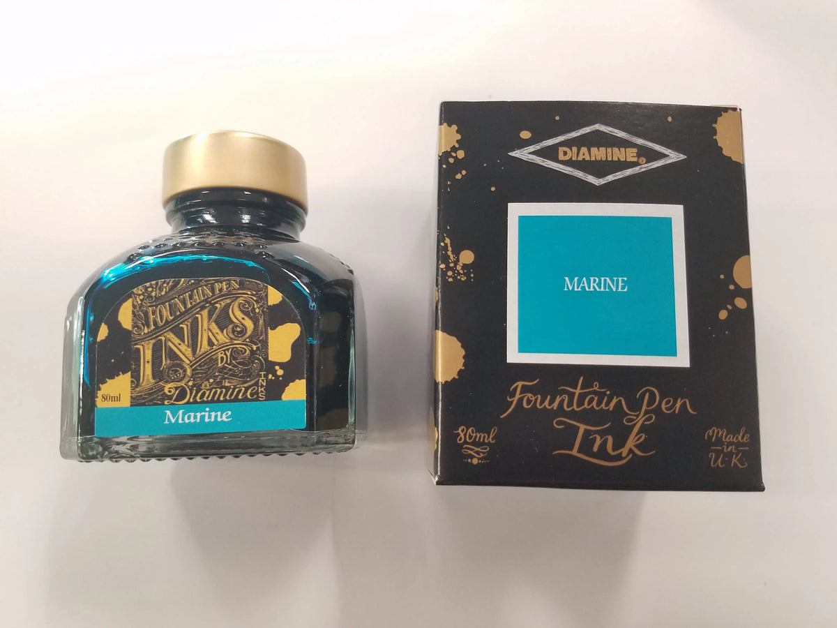 Diamine Marine Ink Bottle - 80 ml - Pen Boutique Ltd