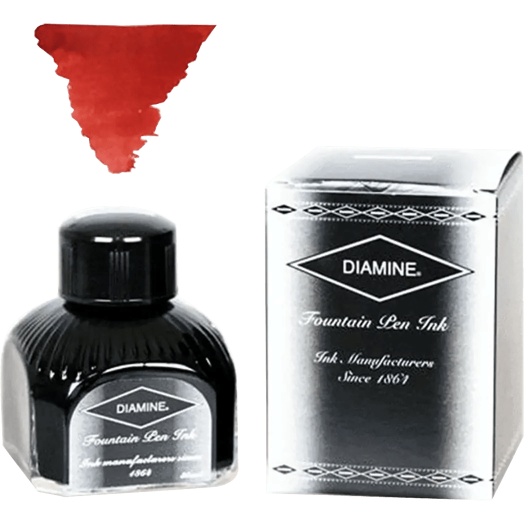 Diamine Monaco Red Ink Bottle - 80 ml - Pen Boutique Ltd