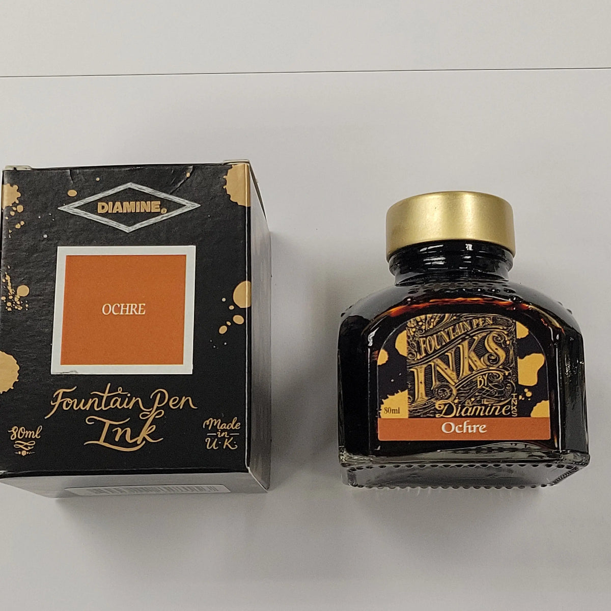 Diamine Ochre Ink Bottle - 80ml - Pen Boutique Ltd