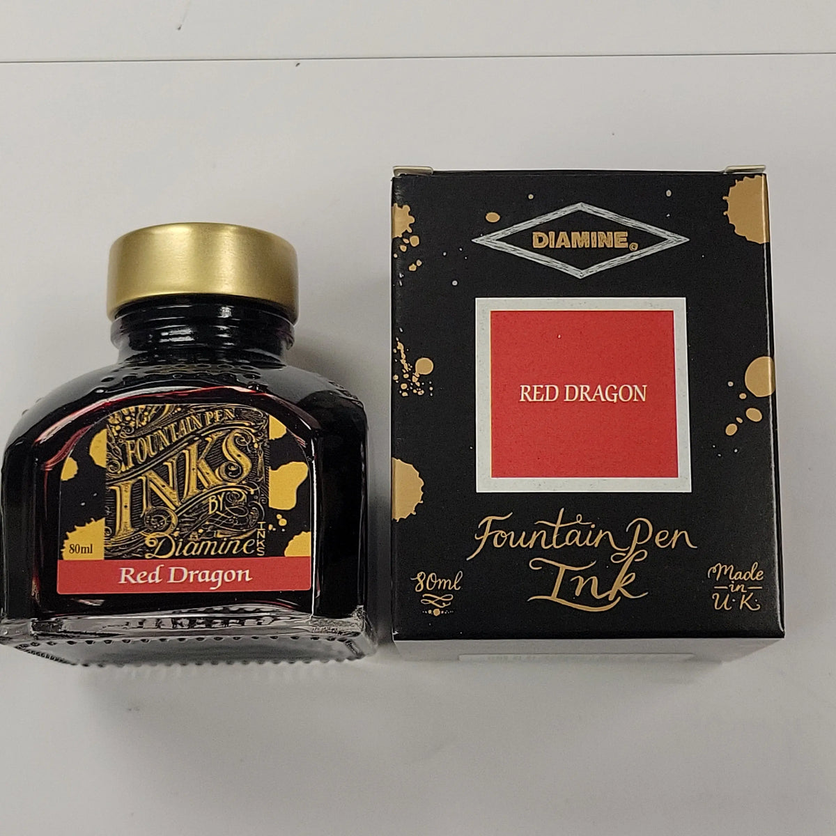 Diamine Red Dragon Ink Bottle - 80ml - Pen Boutique Ltd