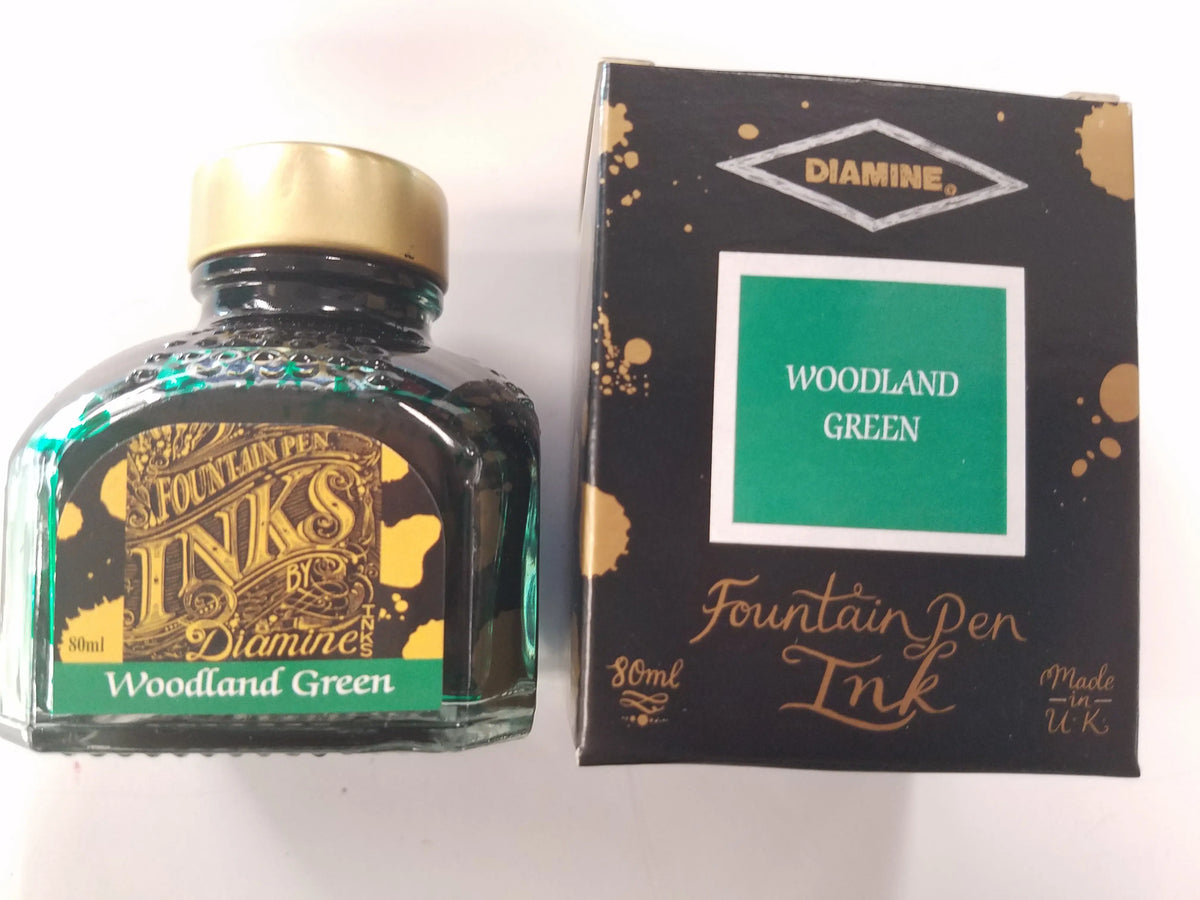 Diamine Woodland Green Ink Bottle - 80 ml - Pen Boutique Ltd