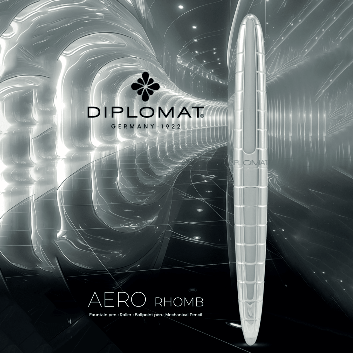Diplomat Aero Fountain Pen - Rhomb - Pen Boutique Ltd