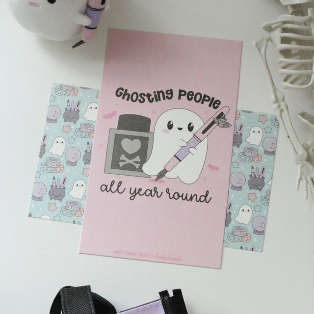 Esterbrook x Sweet Kawaii Design Blotter Papers - Pastel Halloween - 5pcs - Pen Boutique Ltd